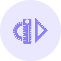 Ruler Solid duo tune Icon vector