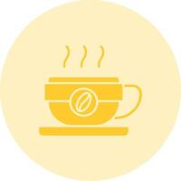 Coffee mug Solid duo tune Icon vector