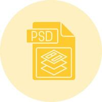 Psd file format Solid duo tune Icon vector