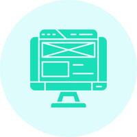 Web design Solid duo tune Icon vector
