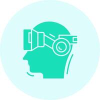 Vr glasses Solid duo tune Icon vector