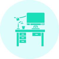 Workspace Solid duo tune Icon vector