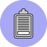 Task Line Filled multicolour Circle Icon vector