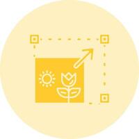 Resizing Solid duo tune Icon vector