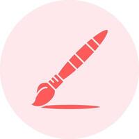 Paint brush Solid duo tune Icon vector