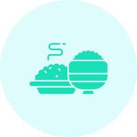 Meal Solid duo tune Icon vector