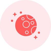 Moon Solid duo tune Icon vector