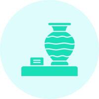 Vase Solid duo tune Icon vector