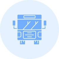 Bus Solid duo tune Icon vector