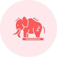 Mammoth Solid duo tune Icon vector