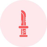 Dagger Solid duo tune Icon vector