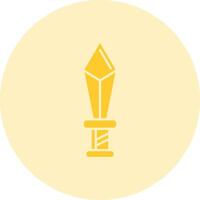 Dagger Solid duo tune Icon vector