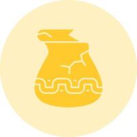 Jar Solid duo tune Icon vector