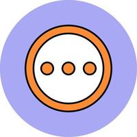 More free Line Filled multicolour Circle Icon vector