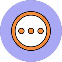 More free Line Filled multicolour Circle Icon vector