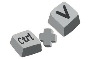 Keyboard Shortcut Buttons Vector