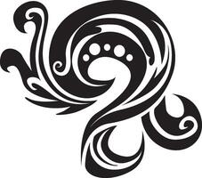 Black Tribal Tattoo Vector