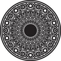 negro mandala ornamento vector