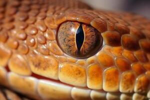 ai generado vistoso serpiente pitón cobra víbora bosque ocultación esperando para presa selva selva intacto naturaleza depredador venenoso veneno peligroso fauna silvestre venenoso animal piel cola Siniestro africano foto