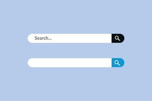 Search Bar for ui, design and web site. website interface element with web icon and push button. vector