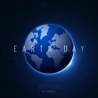 Concept World Earth Day banner. vector