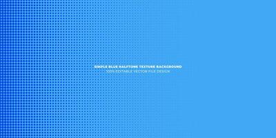 Simple Blue Abstract Horizontal Background With Delicate Halftone Vector Texture