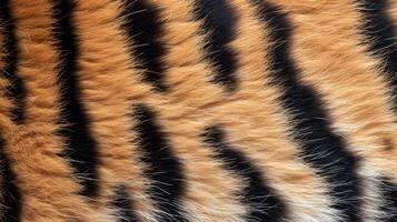 AI generated Close up tiger stripes pattern texture background photo