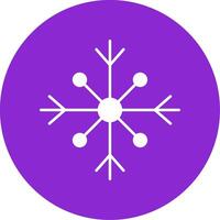 nieve glifo circulo icono vector