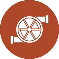 Turbo Glyph Circle Icon vector