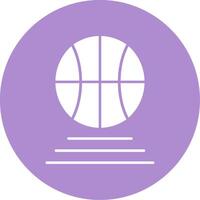 Basketball Glyph Circle Icon vector