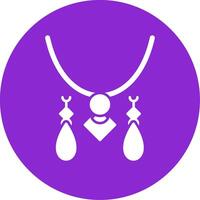 Jewelery Glyph Circle Icon vector