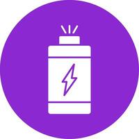 Power Glyph Circle Icon vector
