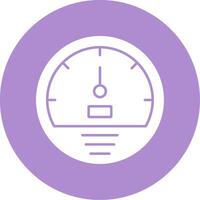 Speedometer Glyph Circle Icon vector