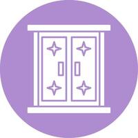 Window Glyph Circle Icon vector