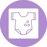 icono de círculo de glifo de ropa de bebé vector