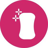 Soap Glyph Circle Icon vector