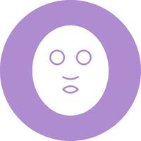 Facial Mask Glyph Circle Icon vector