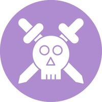 Buccaneer Glyph Circle Icon vector