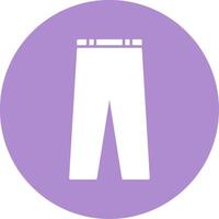 Trousers Glyph Circle Icon vector