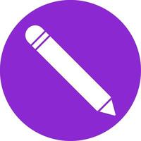 Pen Glyph Circle Icon vector