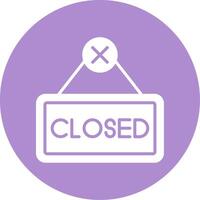 Close Glyph Circle Icon vector