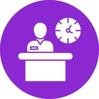 Break Glyph Circle Icon vector