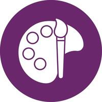 Art Glyph Circle Icon vector