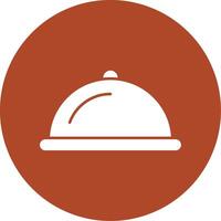 Food Glyph Circle Icon vector