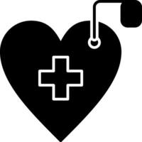 Cardiology Glyph Circle Icon vector