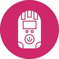 Dosimeter Glyph Circle Icon vector
