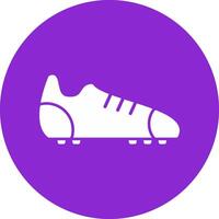 Football Boots Glyph Circle Icon vector