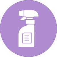 Cleaning Spray Glyph Circle Icon vector