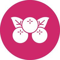 Berries Glyph Circle Icon vector
