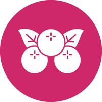 Berries Glyph Circle Icon vector